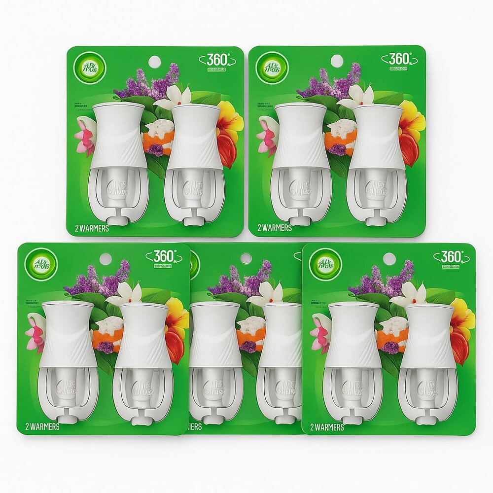 Air Wick Plug-In Scented Oil Warmers – Lot of 10 (5 Packs, 2 per pack)